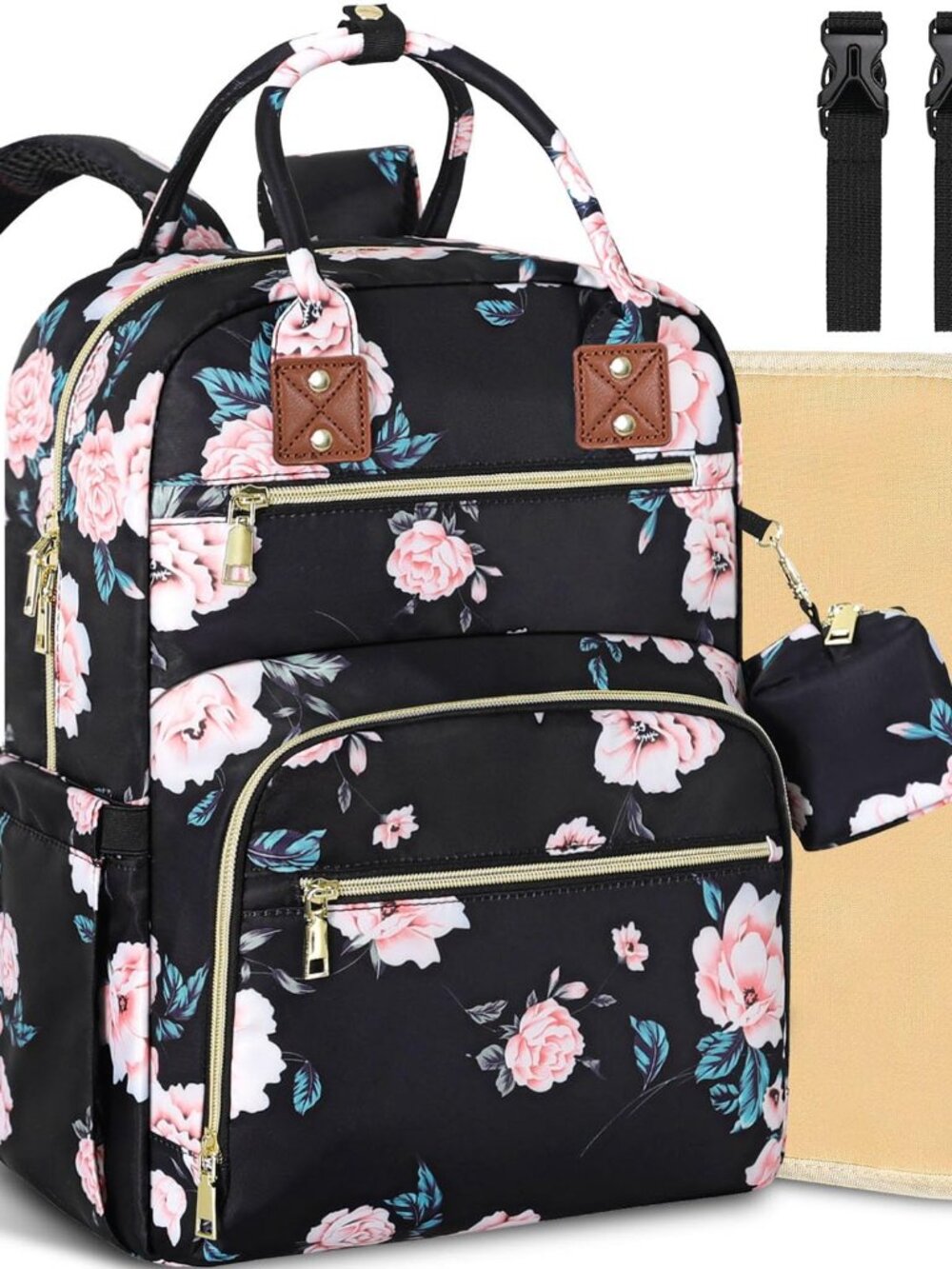 Baby Diaper Bag Backpack, Travel Diaper Bags for Girl Boy Large Capacity Baby Ba